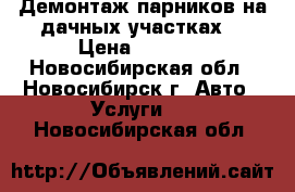 Демонтаж парников на дачных участках  › Цена ­ 6 000 - Новосибирская обл., Новосибирск г. Авто » Услуги   . Новосибирская обл.